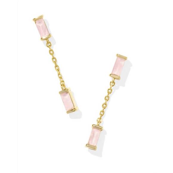 KENDRA SCOTT Jewelry - NEW KENDRA SCOTT women's juliette drop earring in gold/ pink crystal
